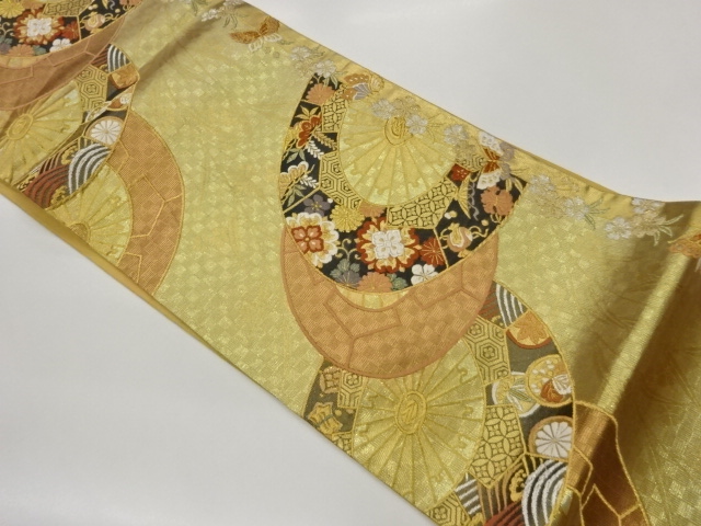 JAPANESE KIMONO / GENJI-GURUMA / CLASSIC PATTERNS / WOVEN BUTTERFLY MO